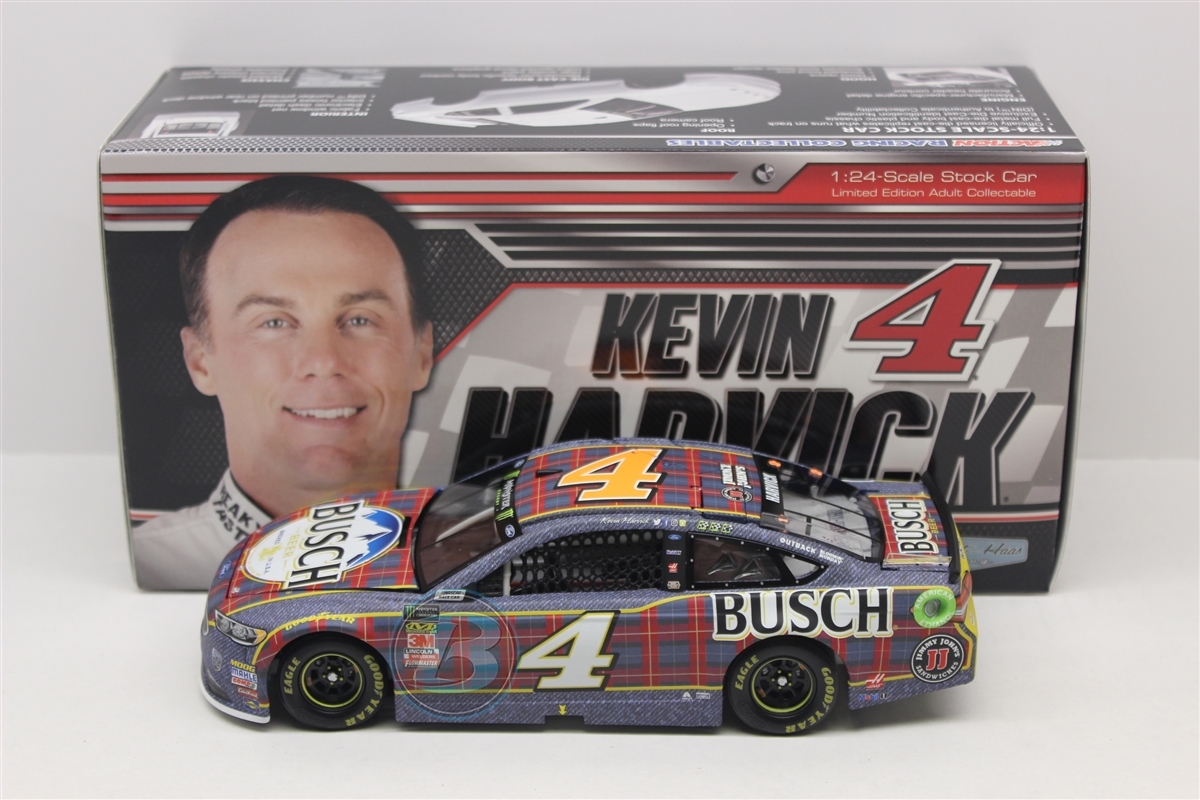 KEVIN HARVICK 2018 BUSCH BEER FLANNEL 1/24 SCALE  ACTION COLLECTOR DIECAST